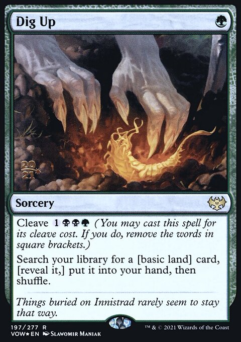 Dig Up, Innistrad: Crimson Vow Promos #197s, Magic: The Gathering card