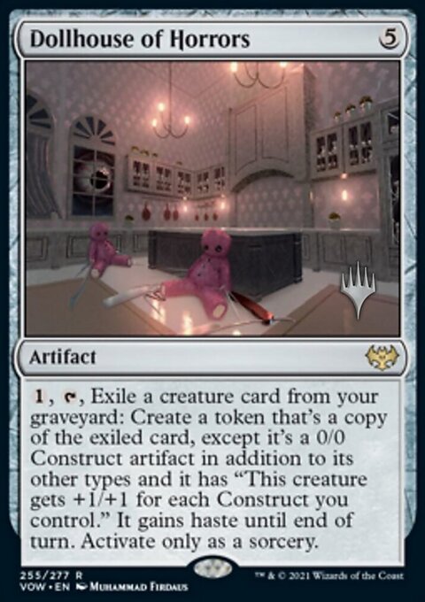 Dollhouse of Horrors, Innistrad: Crimson Vow Promos #255p, Magic: The Gathering card