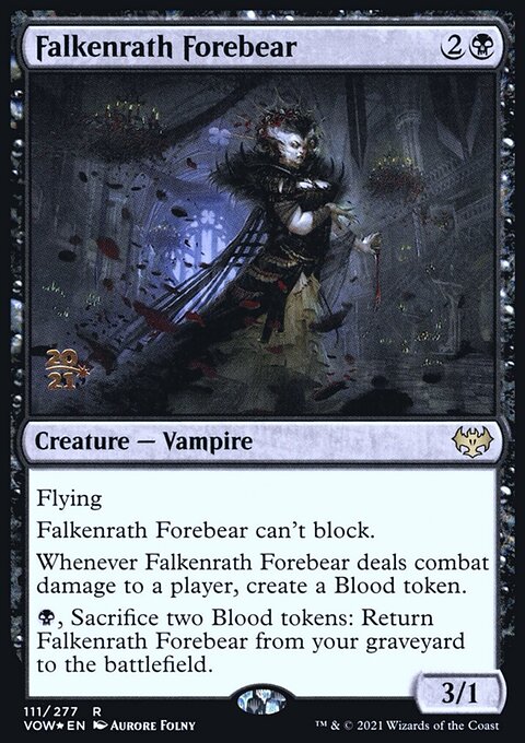Falkenrath Forebear, Innistrad: Crimson Vow Promos #111s, Magic: The Gathering card