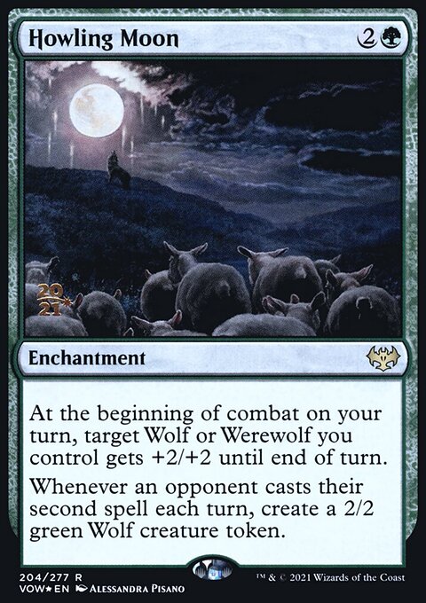 Howling Moon, Innistrad: Crimson Vow Promos #204s, Magic: The Gathering card
