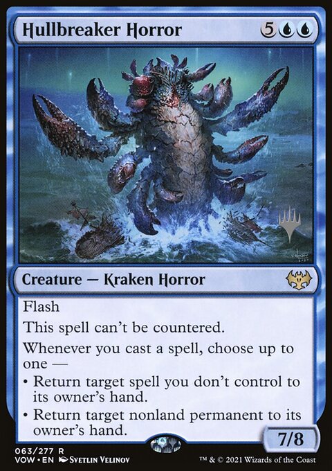 Hullbreaker Horror, Innistrad: Crimson Vow Promos #63p, Magic: The Gathering card