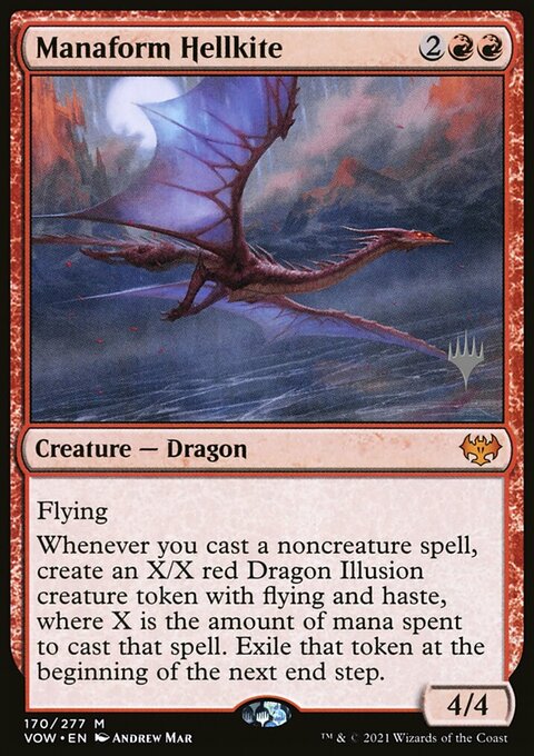 Manaform Hellkite, Innistrad: Crimson Vow Promos #170p, Magic: The Gathering card
