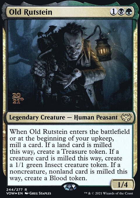 Old Rutstein, Innistrad: Crimson Vow Promos #244s, Magic: The Gathering card