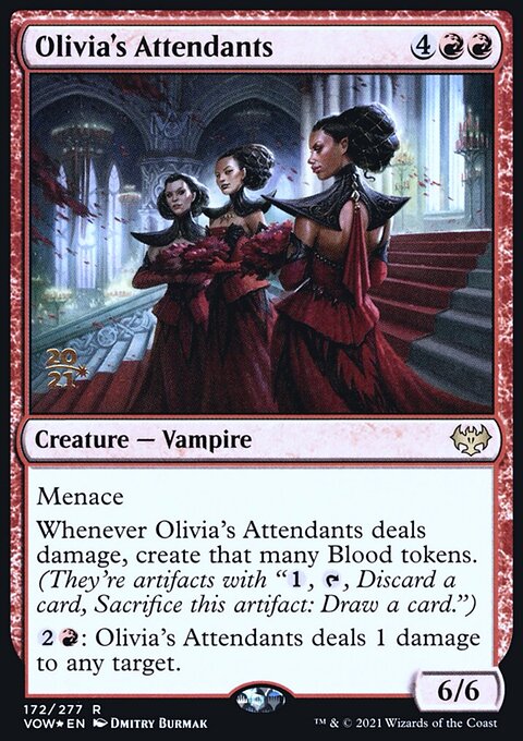 Olivia's Attendants, Innistrad: Crimson Vow Promos #172s, Magic: The Gathering card