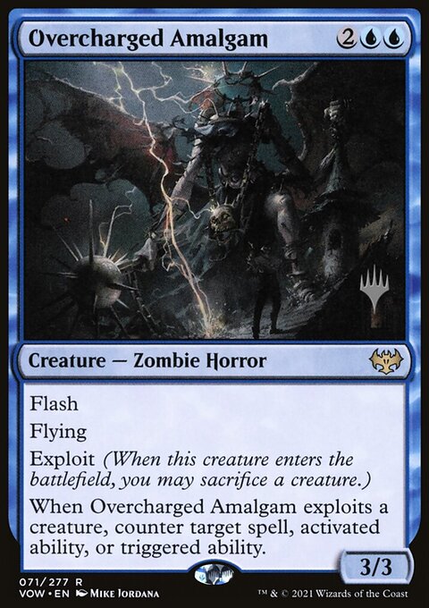 Overcharged Amalgam, Innistrad: Crimson Vow Promos #71p, Magic: The Gathering card