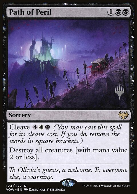 Path of Peril, Innistrad: Crimson Vow Promos #124p, Magic: The Gathering card