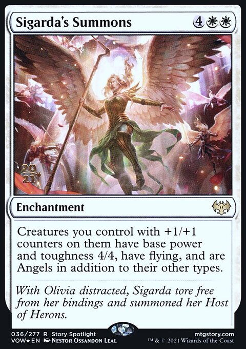 Sigarda's Summons, Innistrad: Crimson Vow Promos #36s, Magic: The Gathering card