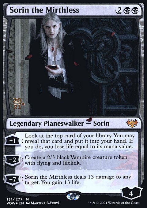 Sorin the Mirthless, Innistrad: Crimson Vow Promos #131s, Magic: The Gathering card