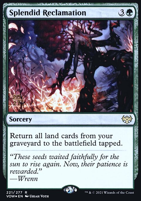 Splendid Reclamation, Innistrad: Crimson Vow Promos #221s, Magic: The Gathering card