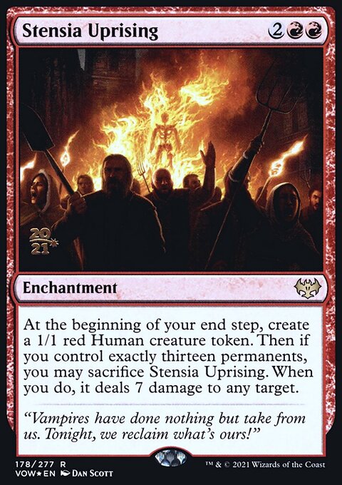 Stensia Uprising, Innistrad: Crimson Vow Promos #178s, Magic: The Gathering card