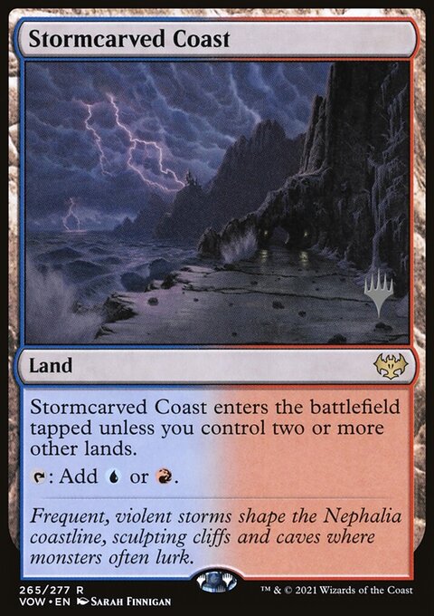 Stormcarved Coast, Innistrad: Crimson Vow Promos #265p, Magic: The Gathering card