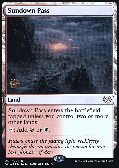 Sundown Pass, Innistrad: Crimson Vow Promos #266s, Magic: The Gathering card