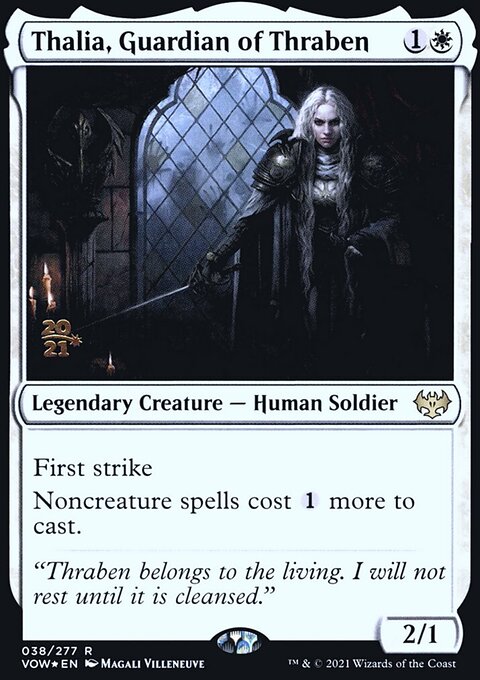Thalia, Guardian of Thraben, Innistrad: Crimson Vow Promos #38s, Magic: The Gathering card