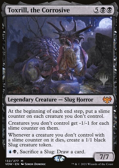 Toxrill, the Corrosive, Innistrad: Crimson Vow Promos #132p, Magic: The Gathering card