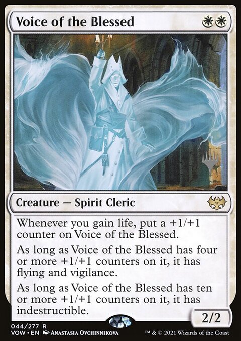 Voice of the Blessed, Innistrad: Crimson Vow Promos #44p, Magic: The Gathering card