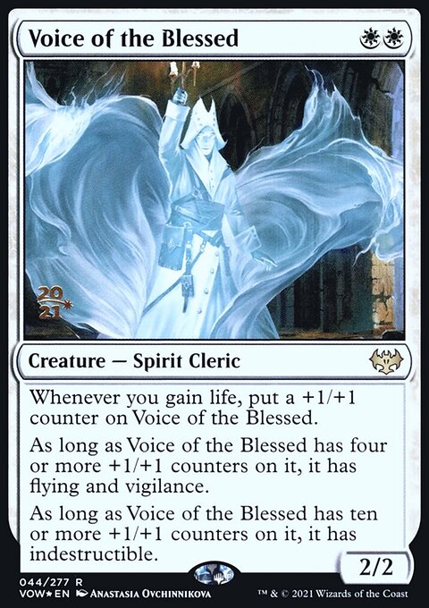 Voice of the Blessed, Innistrad: Crimson Vow Promos #44s, Magic: The Gathering card