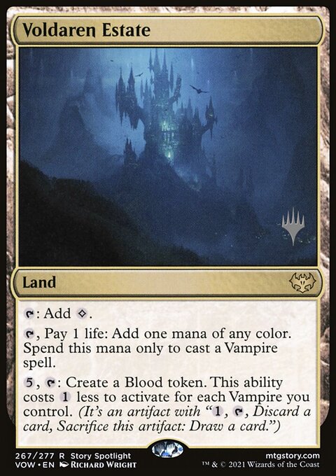Voldaren Estate, Innistrad: Crimson Vow Promos #267p, Magic: The Gathering card
