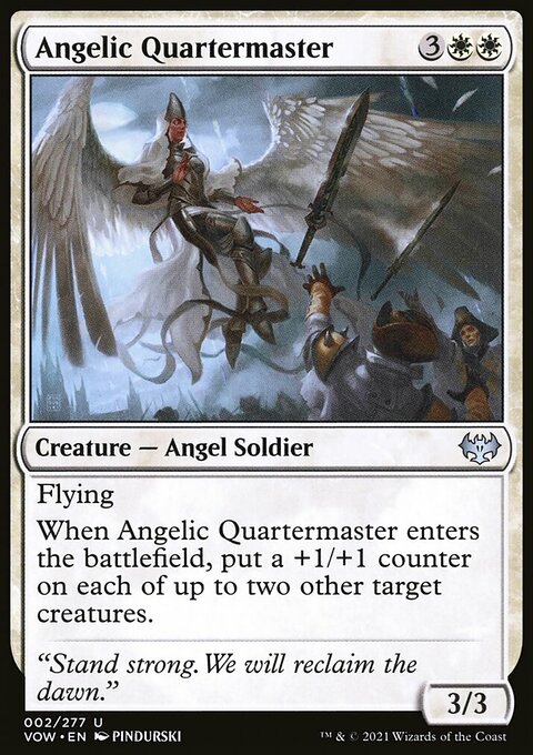 Angelic Quartermaster, Innistrad: Crimson Vow #2, Magic: The Gathering card