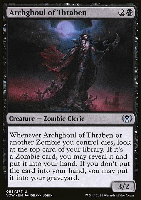 Archghoul of Thraben, Innistrad: Crimson Vow #93, Magic: The Gathering card