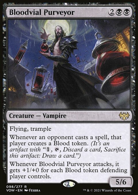 Bloodvial Purveyor, Innistrad: Crimson Vow #98, Magic: The Gathering card