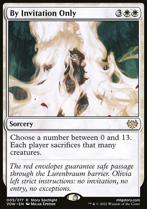 By Invitation Only, Innistrad: Crimson Vow #5, Magic: The Gathering card