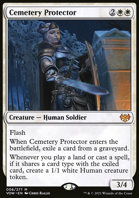 Cemetery Protector, Innistrad: Crimson Vow #6, Magic: The Gathering card