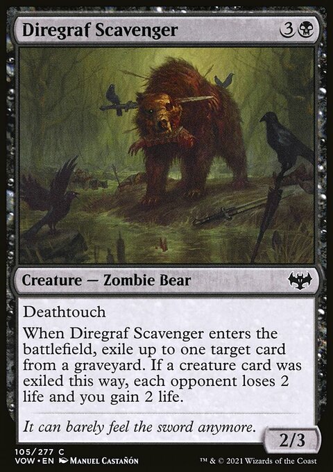 Diregraf Scavenger, Innistrad: Crimson Vow #105, Magic: The Gathering card