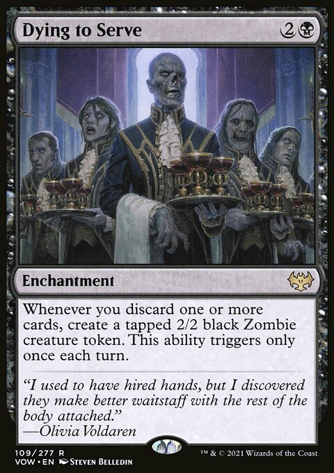 Dying to Serve, Innistrad: Crimson Vow #109, Magic: The Gathering card