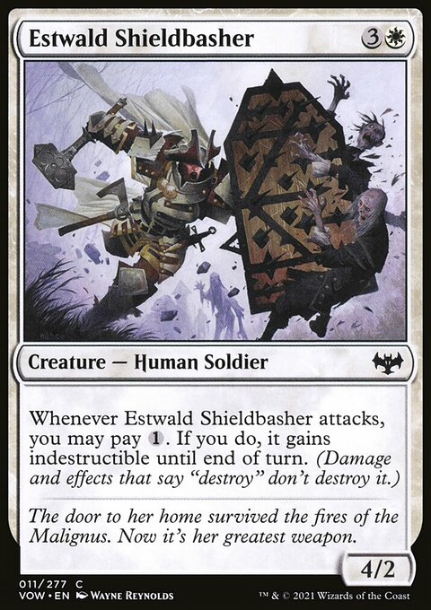 Estwald Shieldbasher, Innistrad: Crimson Vow #11, Magic: The Gathering card