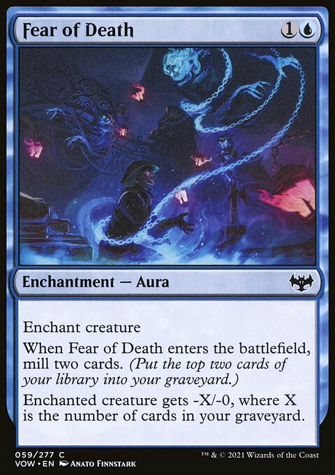 Fear of Death, Innistrad: Crimson Vow #59, Magic: The Gathering card