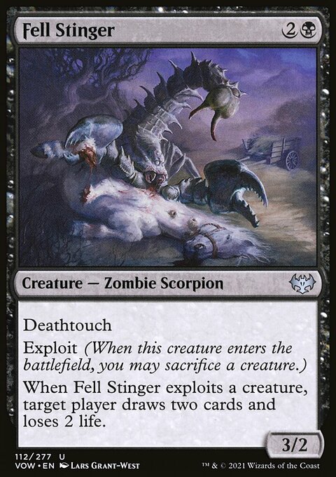 Fell Stinger, Innistrad: Crimson Vow #112, Magic: The Gathering card