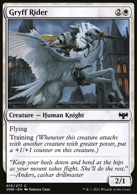 Gryff Rider, Innistrad: Crimson Vow #15, Magic: The Gathering card