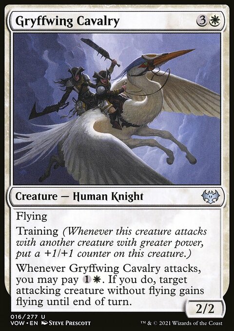 Gryffwing Cavalry, Innistrad: Crimson Vow #16, Magic: The Gathering card