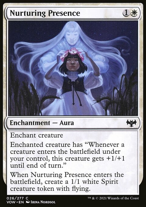 Nurturing Presence, Innistrad: Crimson Vow #26, Magic: The Gathering card