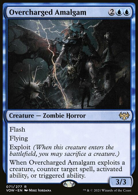 Overcharged Amalgam, Innistrad: Crimson Vow #71, Magic: The Gathering card