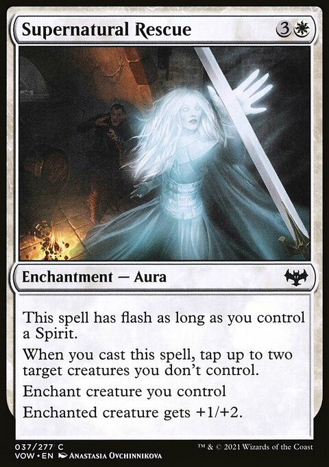Supernatural Rescue, Innistrad: Crimson Vow #37, Magic: The Gathering card