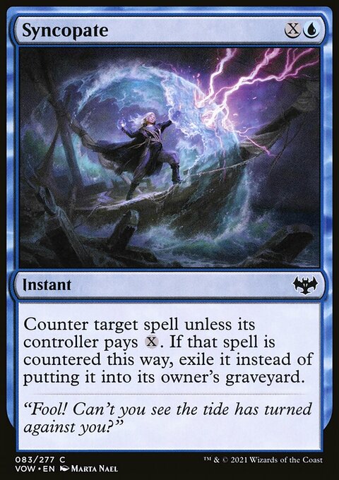 Syncopate, Innistrad: Crimson Vow #83, Magic: The Gathering card