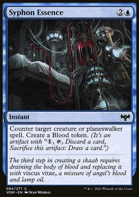 Syphon Essence, Innistrad: Crimson Vow #84, Magic: The Gathering card