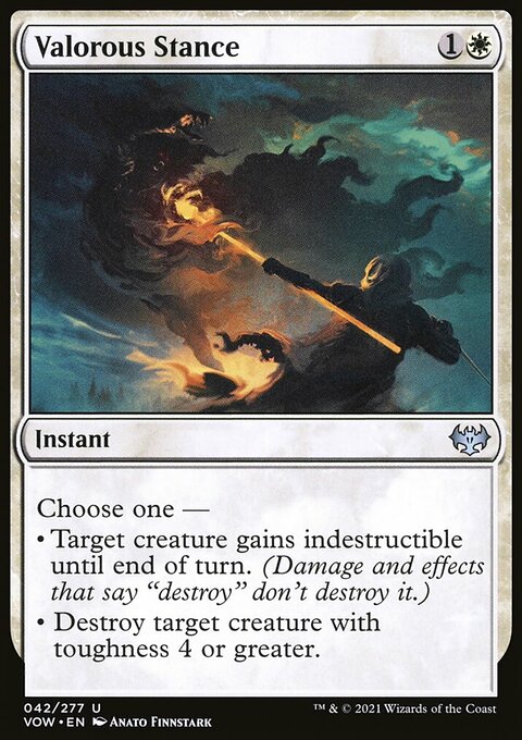 Valorous Stance, Innistrad: Crimson Vow #42, Magic: The Gathering card