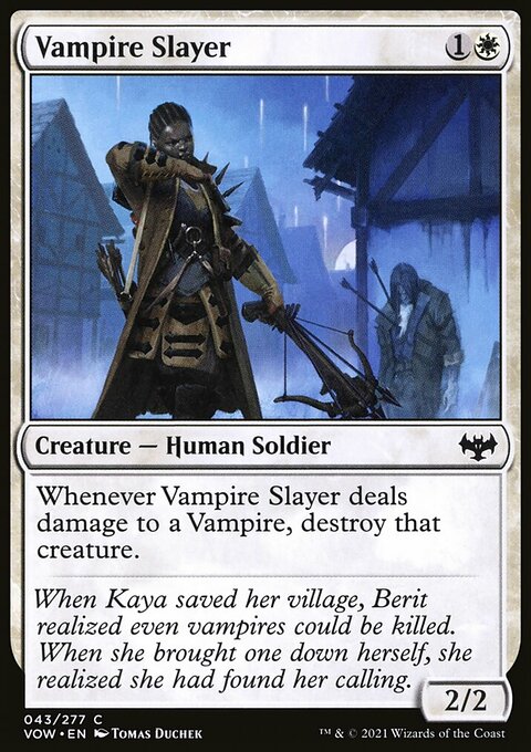 Vampire Slayer, Innistrad: Crimson Vow #43, Magic: The Gathering card