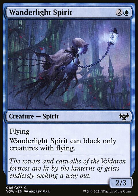 Wanderlight Spirit, Innistrad: Crimson Vow #86, Magic: The Gathering card