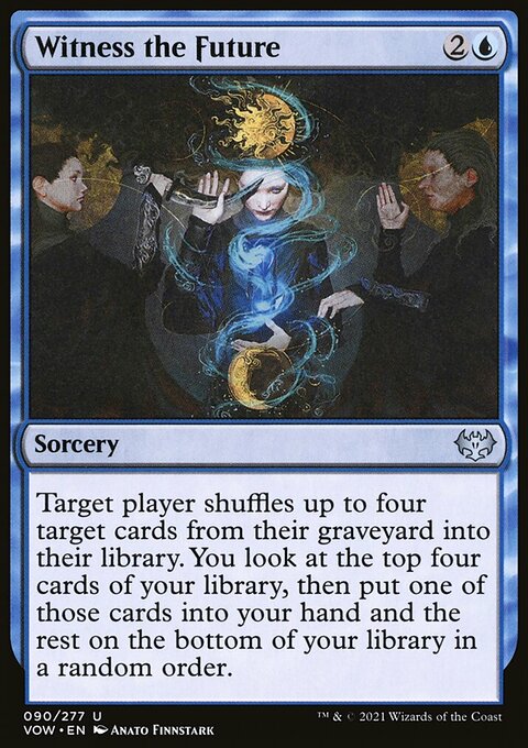 Witness the Future, Innistrad: Crimson Vow #90, Magic: The Gathering card
