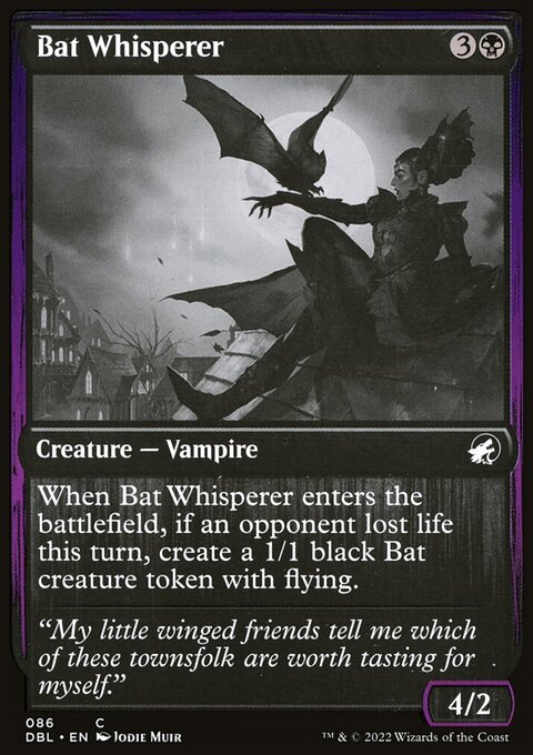 Bat Whisperer, Innistrad: Double Feature #86, Magic: The Gathering card