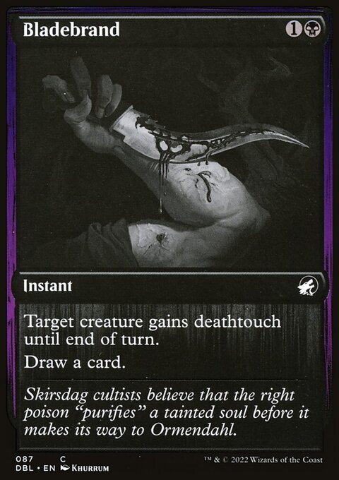 Bladebrand, Innistrad: Double Feature #87, Magic: The Gathering card