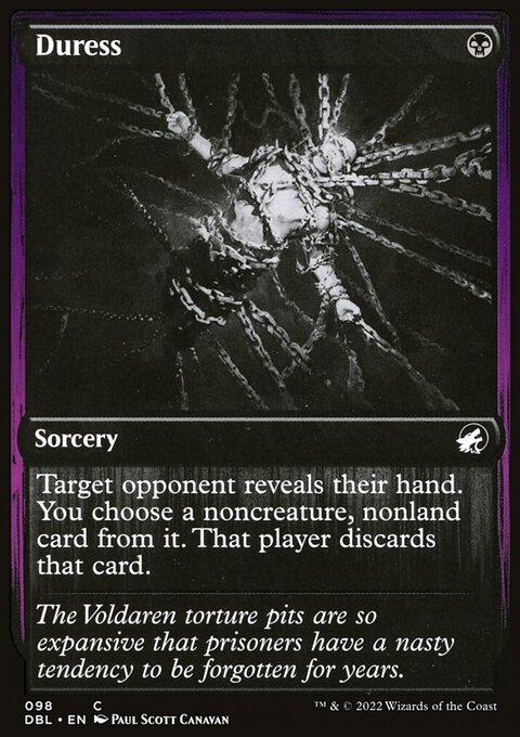 Duress, Innistrad: Double Feature #98, Magic: The Gathering card