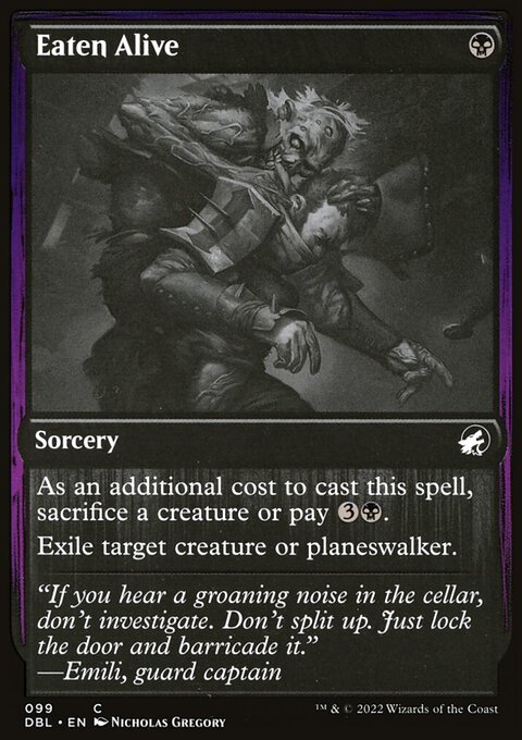 Eaten Alive, Innistrad: Double Feature #99, Magic: The Gathering card