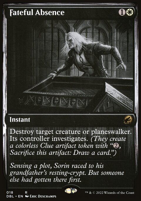 Fateful Absence, Innistrad: Double Feature #18, Magic: The Gathering card