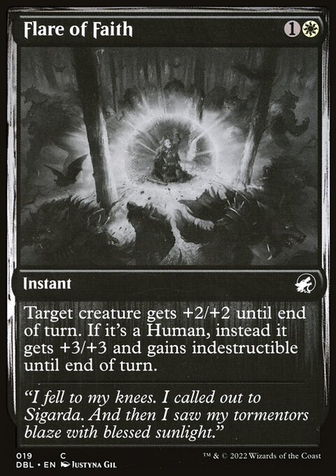 Flare of Faith, Innistrad: Double Feature #19, Magic: The Gathering card