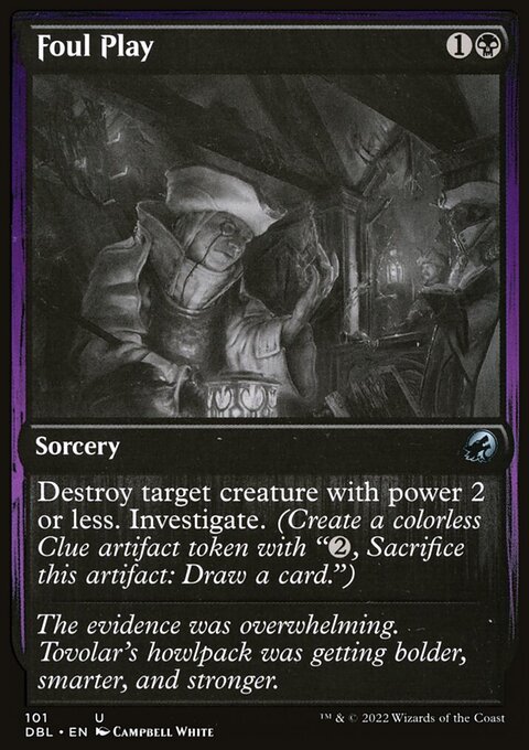 Foul Play, Innistrad: Double Feature #101, Magic: The Gathering card