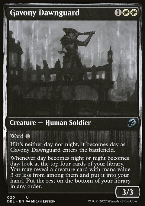 Gavony Dawnguard, Innistrad: Double Feature #20, Magic: The Gathering card